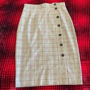 H&M plaid skirt